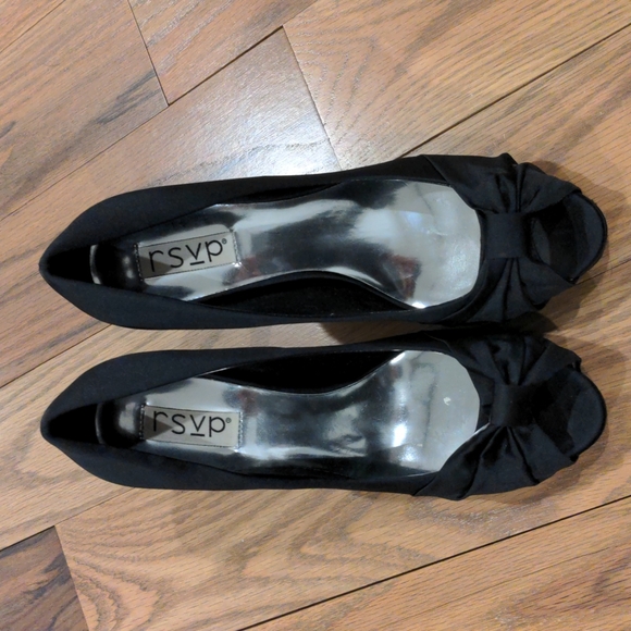 RSVP Peeptoe Satin Dress Heels Sz 9 - Picture 2 of 5